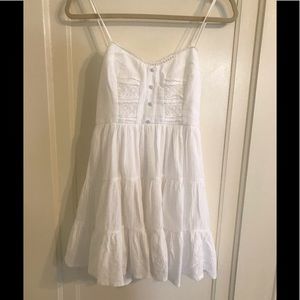 Misty Morning Cotton blend white dress 8